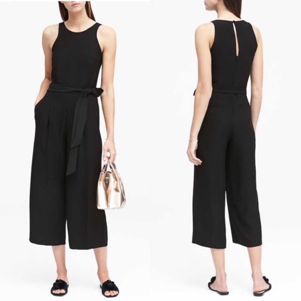 Banana Republic Cropped Wide Leg Jumpsuit